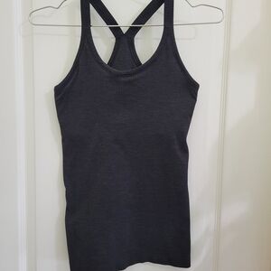 Women's Black Ribbed Tank Top